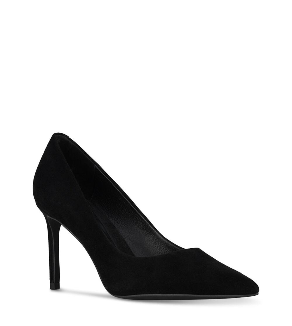 Jeffery Campbell Nikia 3 black suede heels sz 6